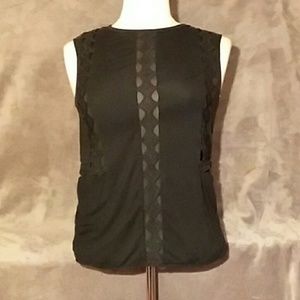 Ann Taylor Black Dress Top